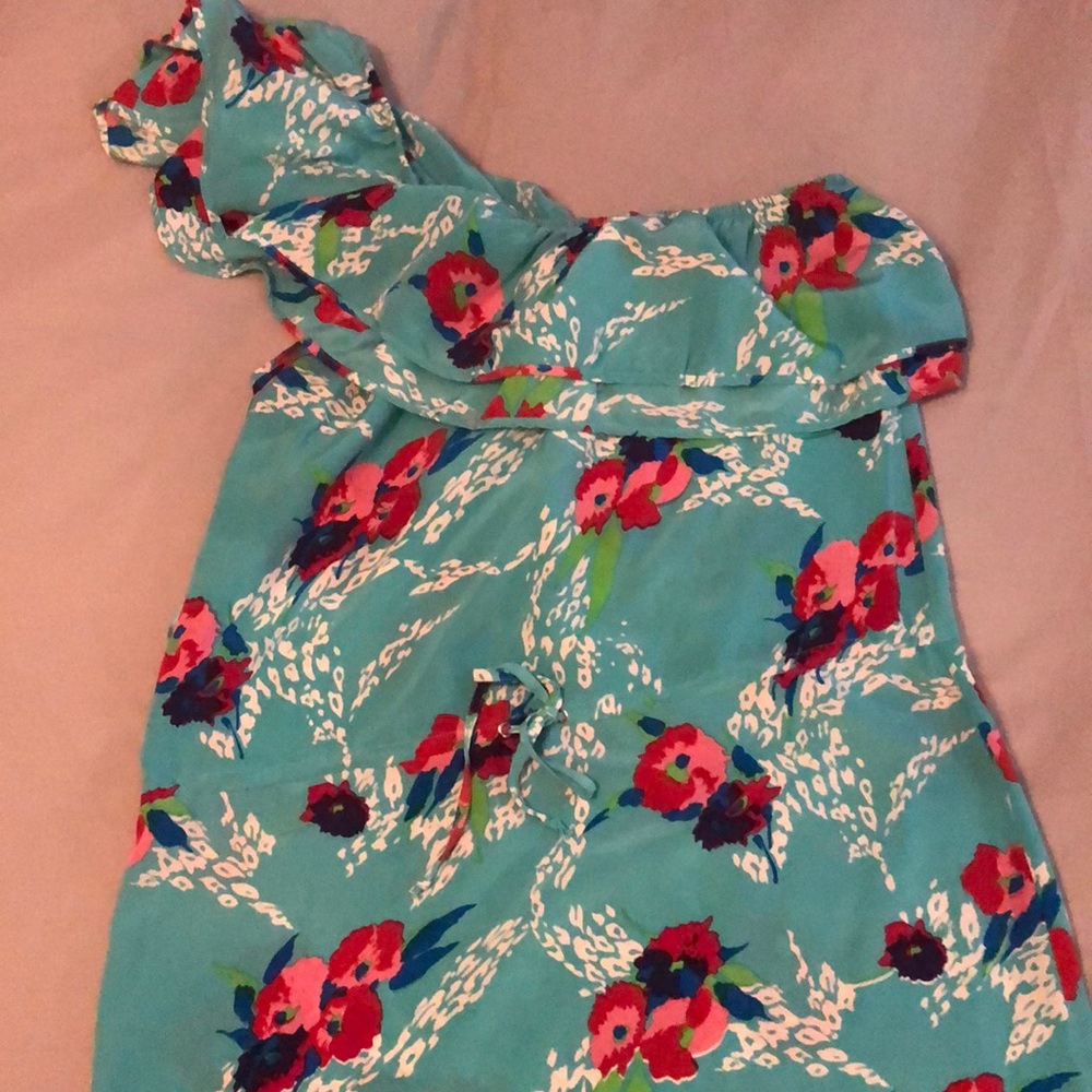 Yumi Kim ruffled one shoulder dress